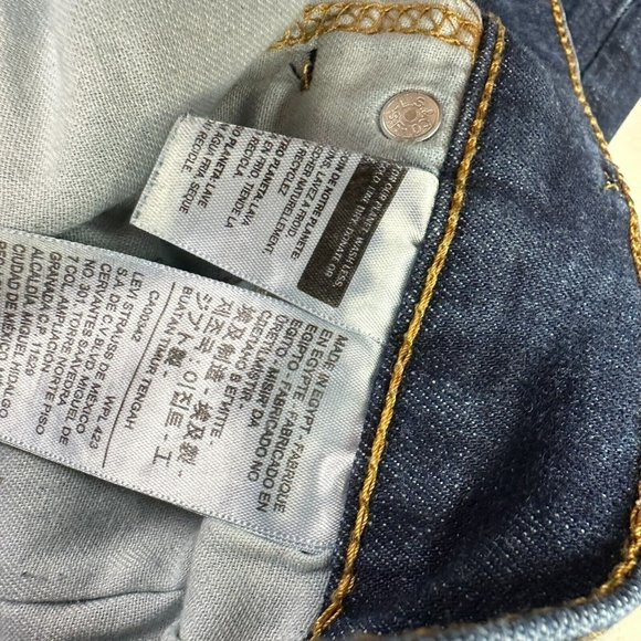 Levi's 514 Mens Jeans Size 36x32 Regular Straight Mid Rise Actual Size (34x32) - Picture 6 of 11